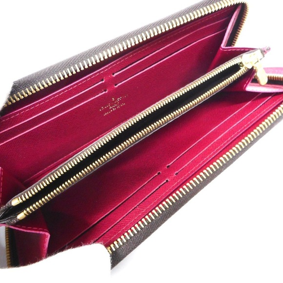 Louis Vuitton Long Wallet Monogram Portefeuille Clemence Fuchsia - Picture 5 of 11